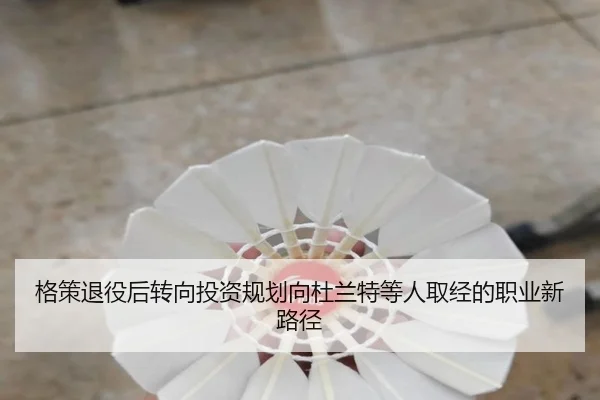 格策退役后转向投资规划向杜兰特等人取经的职业新路径